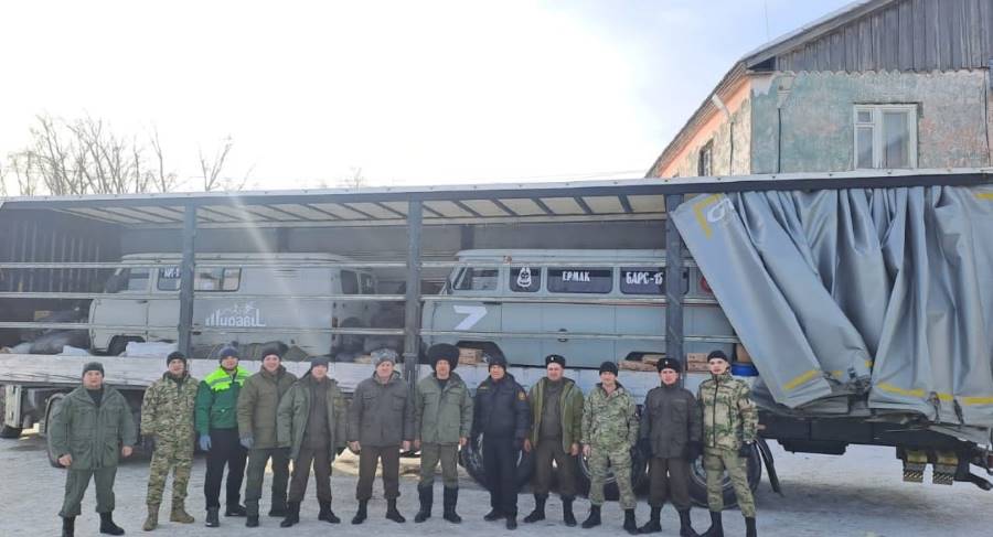 Сухоложские казаки загрузили и отправили еще одну партию помощи в отряд «Ермак»