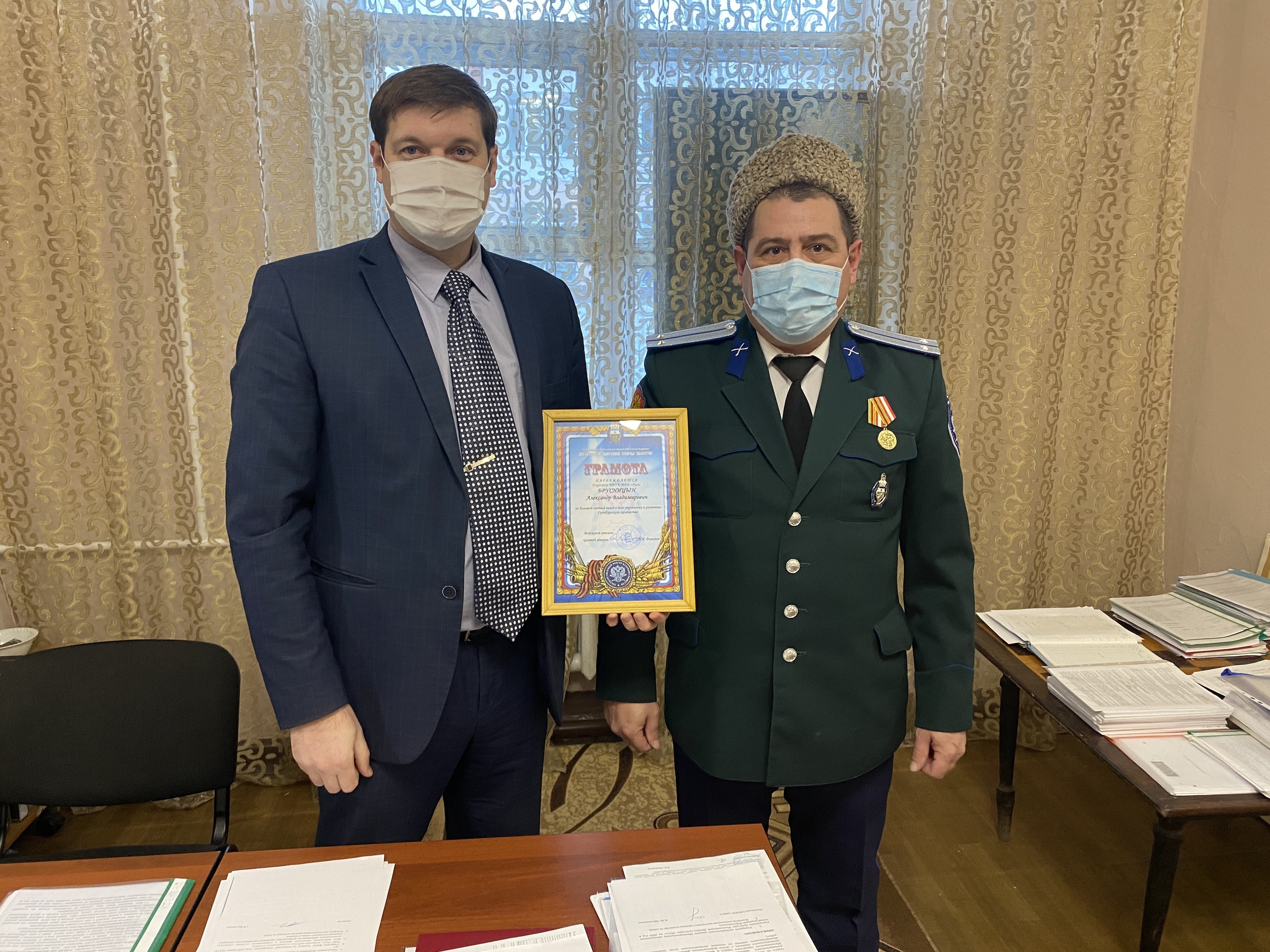 Малышевские казаки заключили соглашения о сотрудничестве с учреждениями культуры и спорта