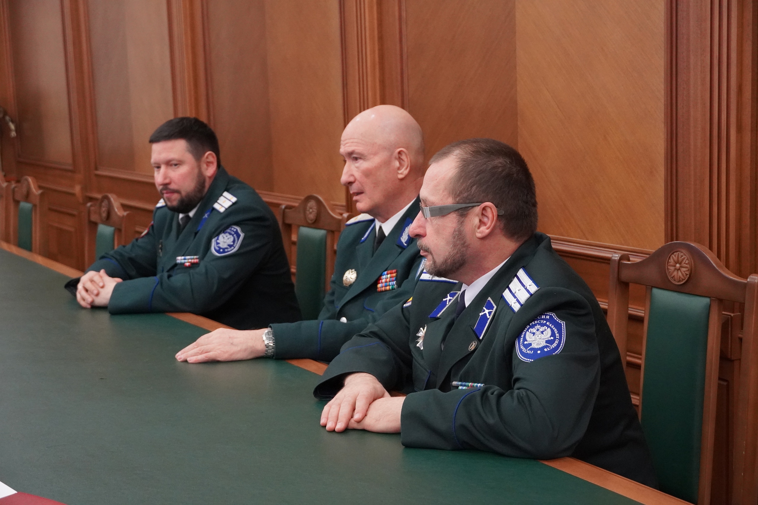 В Челябинске состоялась встреча войскового атамана В.И. Романова с начальником областного главка М.И. Скоковым