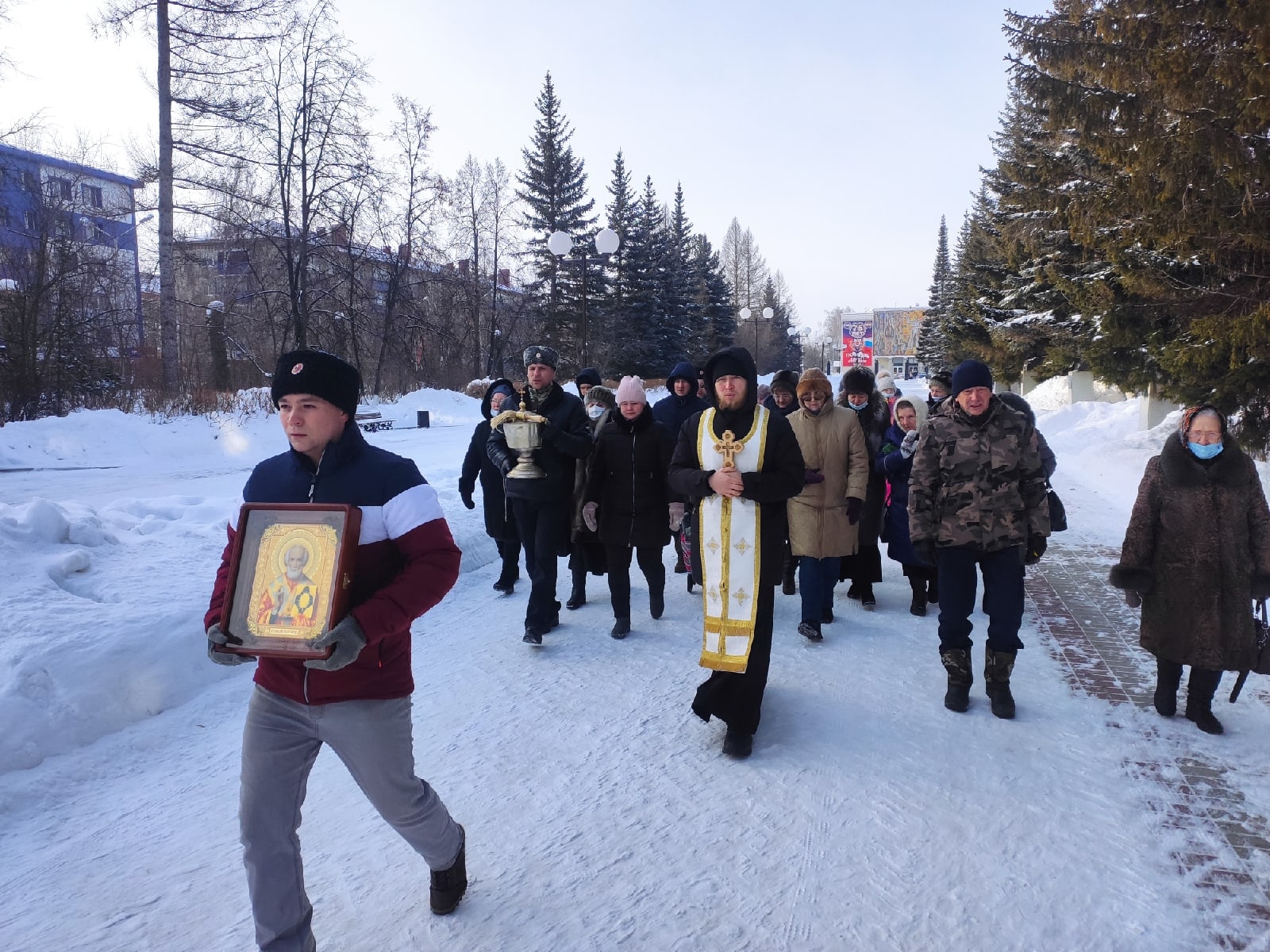 Казаки хутора «Белорецкий» приняли участие в освящении монумента памяти жертвам репрессий