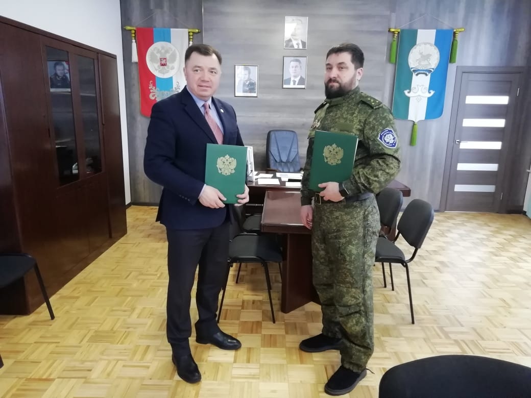 В Уфимско-Табынском казачьем обществе состоялась торжественная церемония подписания соглашения о сотрудничестве