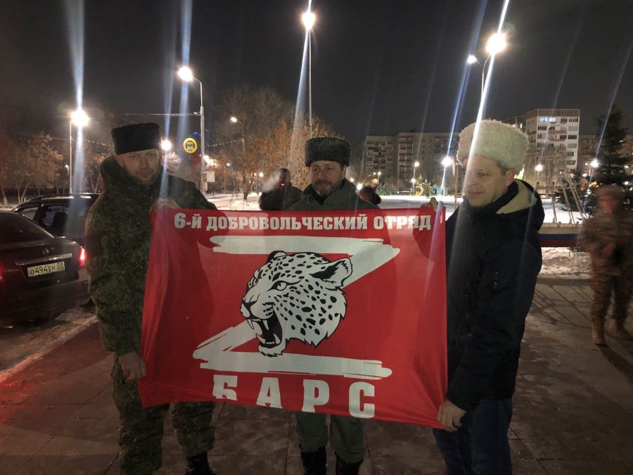 Казаков-добровольцев встретили в Оренбурге Казаков-добровольцев встретили в Оренбурге