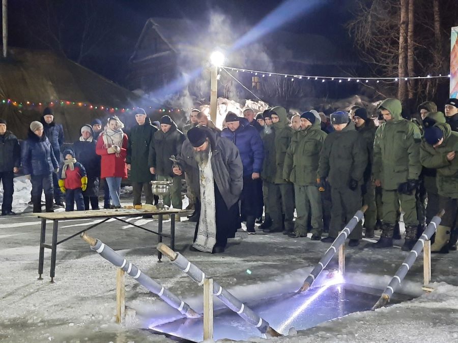 Казаки отметили праздник Крещения Господня