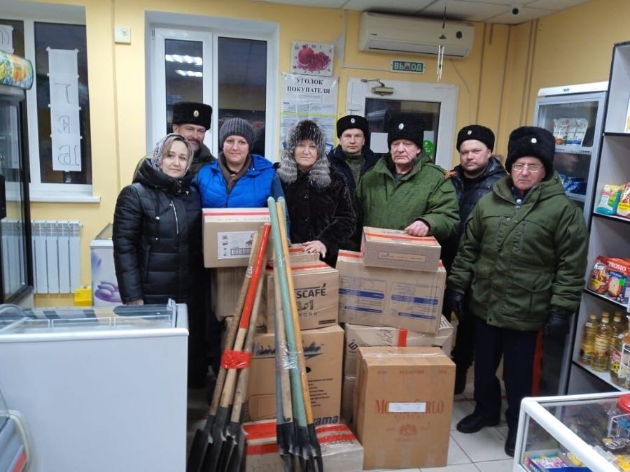 Казаки Первого отдела ОКВ помогают отряду «Форштадт» Казаки Первого отдела ОКВ помогают отряду «Форштадт»